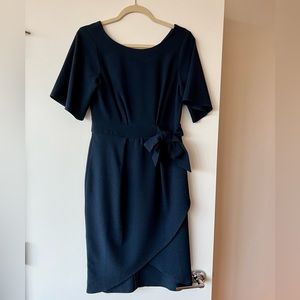 Navy Flutter Dress